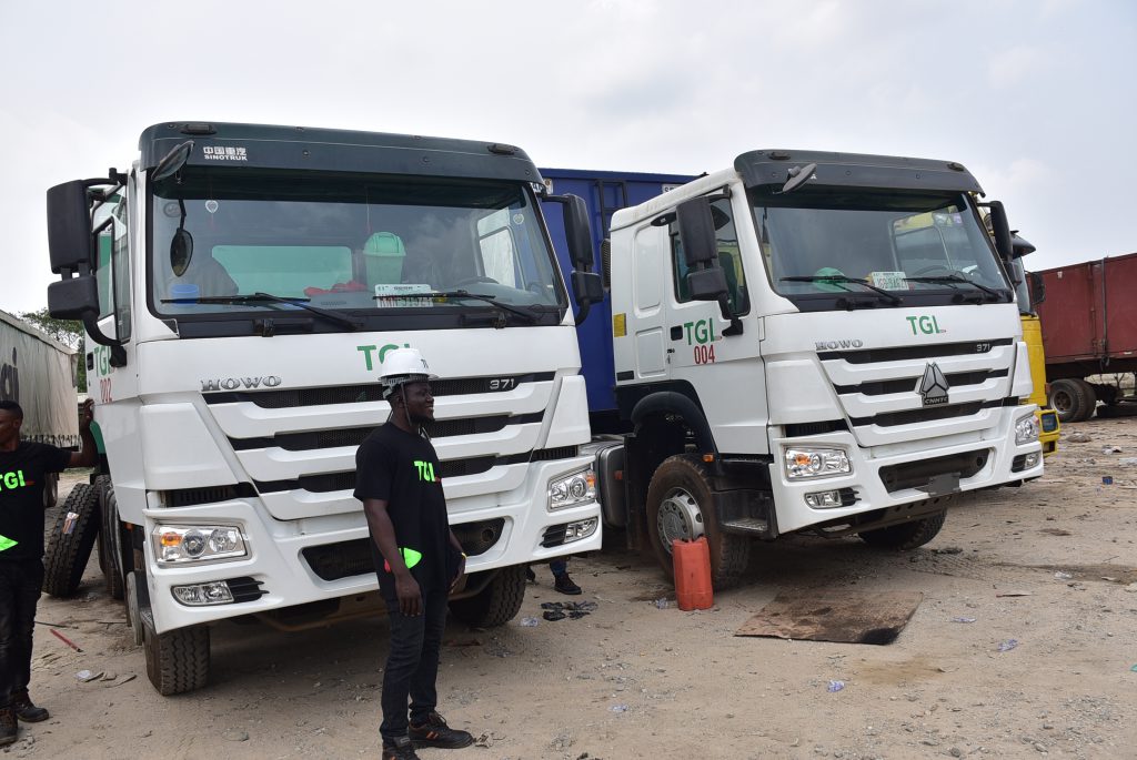 TGL Howo trucks with a TGL driver