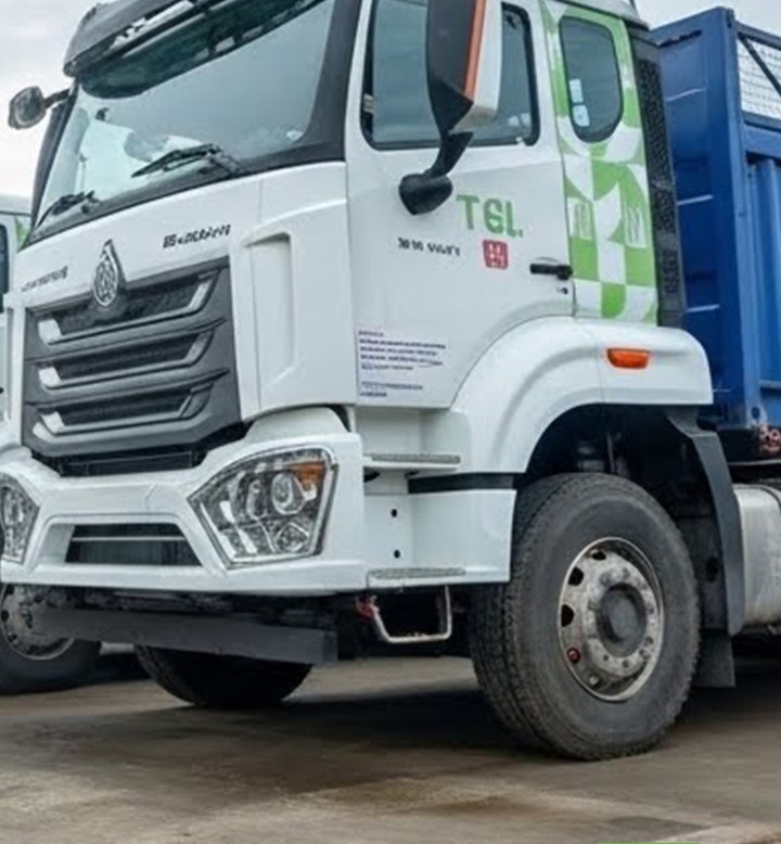 TGL Sino Howo truck in green livery